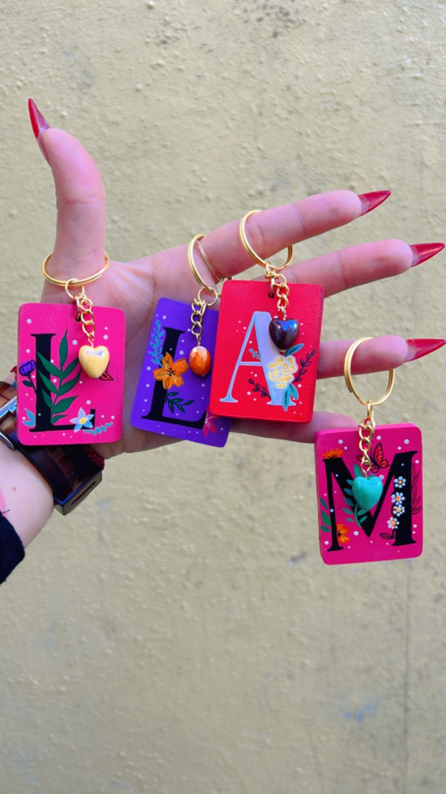 Llaveros con iniciales