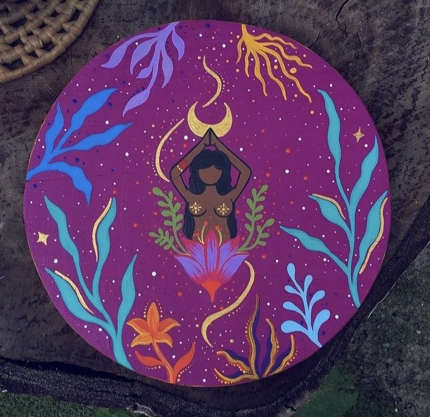 Mandala en madera
